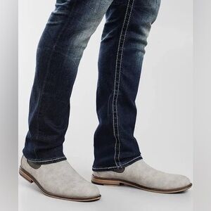 New men’s Sz 11 light grey Chelsea business to casual boots by Steve Madden